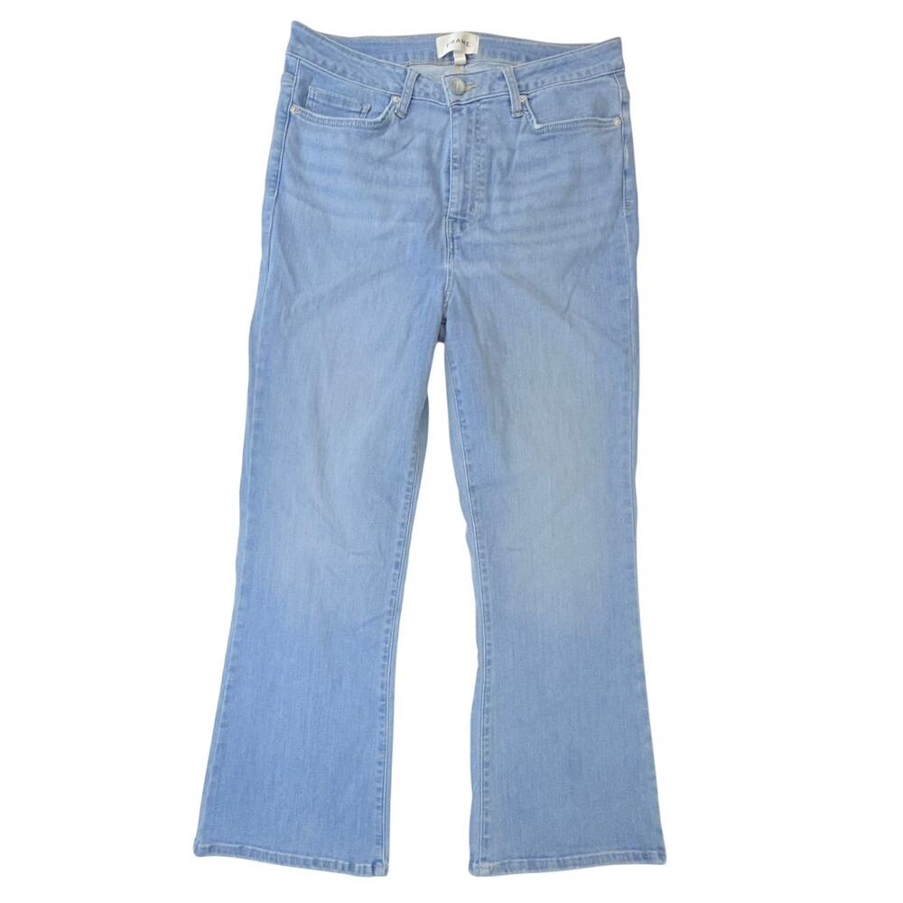 Frame Women's Integrity Light Blue Wash Denim Crop Jeans Size 31